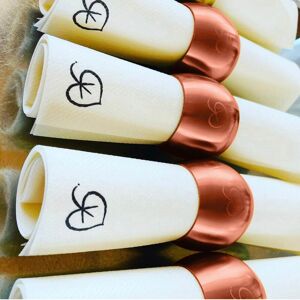 Mepra Atmosfer 4-Piece Materic Rust Napkin Rings - Plutone Orange Set of 4 Mepra Atmosfer 4-Piece Materic Rust Napkin Rings - Plutone Orange Set of 4