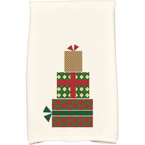 E by Design 18 x 30-inch Gift Wrapped Holiday Geometric Print Kitchen Towel Dark Green Single E by Design 18 x 30-inch Gift Wrapped Holiday Geometric Print Kitchen Towel Dark Green Single