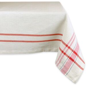 DII Red French Stripe Tablecloth Cream,Grey,Red 60 x 84 in. DII Red French Stripe Tablecloth Cream,Grey,Red 60 x 84 in.
