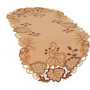 Xia Home Fashions Harvest Verdure Embroidered Cutwork Fall Table Runner, 16 by 34-Inch Beige 34.0 In. X 16.0 In. X 1.0 In. Xia Home Fashions Harvest Verdure Embroidered Cutwork Fall Table Runner, 16 by 34-Inch Beige 34.0 In. X 16.0 In. X 1.0 In.