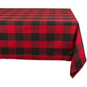 DII Buffalo Check Kitchen Tablecloth Orange & Black 52 inches x 52 inches DII Buffalo Check Kitchen Tablecloth Orange & Black 52 inches x 52 inches