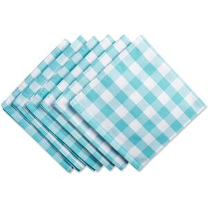 DII Design Imports Yellow/White Checkers Napkin Set (Set of 6) Aqua/White Set of 6 DII Design Imports Yellow/White Checkers Napkin Set (Set of 6) Aqua/White Set of 6