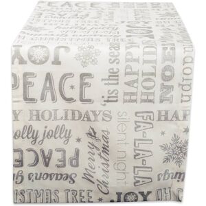 DII Design Imports Christmas Collage Table Runner (0.25 inches high x 14 inches wide x 72 inches deep) Christmas Collage Silver 108 DII Design Imports Christmas Collage Table Runner (0.25 inches high x 14 inches wide x 72 inches deep) Christmas Collage Silver 108
