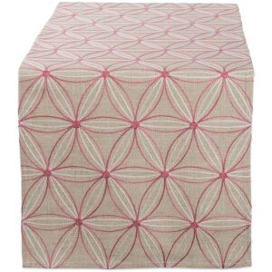 DII Embroidered Table Runner Flowers on Natural Base 70.0 In. X 14.0 In. X 0.2 In. DII Embroidered Table Runner Flowers on Natural Base 70.0 In. X 14.0 In. X 0.2 In.