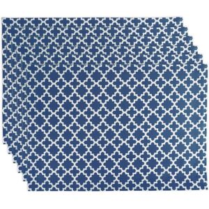 DII Lattice Placemat (Set of 6) Nautical Blue Set of 6 DII Lattice Placemat (Set of 6) Nautical Blue Set of 6