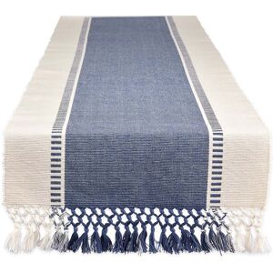 Porch & Den Cree Dobby Stripe Table Runner French Blue 13x72 Porch & Den Cree Dobby Stripe Table Runner French Blue 13x72