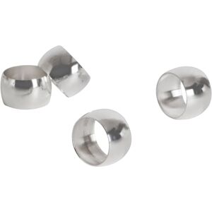 Saro Lifestyle Saro Silver Round Shape Napkin Ring (Set of 4) Silver Set of 4 Saro Lifestyle Saro Silver Round Shape Napkin Ring (Set of 4) Silver Set of 4