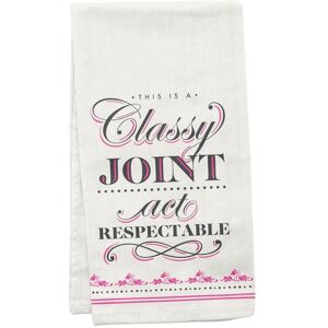 Karma Cheeky Flour Sack Tea Towels. Classy Joint Single Karma Cheeky Flour Sack Tea Towels. Classy Joint Single