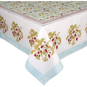 Couleur Nature Fraises des Bois Tablecloth Blue 71 Couleur Nature Fraises des Bois Tablecloth Blue 71