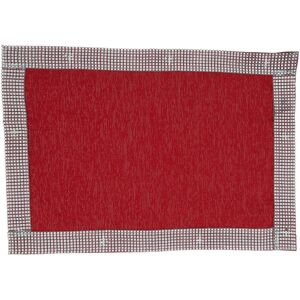 Saro Lifestyle Jeweled Border Design Placemat - set of 4 pcs Red 14 Saro Lifestyle Jeweled Border Design Placemat - set of 4 pcs Red 14