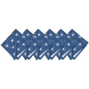 C&F Home Red White and Waves Cotton Patriotic Napkin Machine Washable Set of 6 White 18.0 In. L X 18.0 In. W C&F Home Red White and Waves Cotton Patriotic Napkin Machine Washable Set of 6 White 18.0 In. L X 18.0 In. W