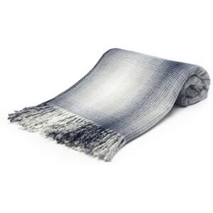 Arus Acrylic Woven Queen Size Throw Blanket with Hand Knotted Fringes Gray-Navy One Size Fits Most Arus Acrylic Woven Queen Size Throw Blanket with Hand Knotted Fringes Gray-Navy One Size Fits Most
