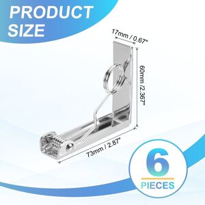 Unique Tablecloth Clips, Table Cloth Cover Clamps, Windproof Holder Clips for Home Party Picnic Wedding Camping Dining Tables Silver 6 Pack, 2.87 Unique Tablecloth Clips, Table Cloth Cover Clamps, Windproof Holder Clips for Home Party Picnic Wedding Camping Dining Tables Silver 6 Pack, 2.87