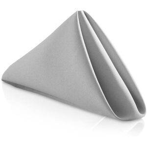 Lann's Linens 144 Pack 17 Inch Polyester Cloth Dinner Napkins for Party Restaurant Silver More than 12 Lann's Linens 144 Pack 17 Inch Polyester Cloth Dinner Napkins for Party Restaurant Silver More than 12