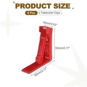Unique Plastic Tablecloth Clips Windproof Table Cloth Cover Clamps Spring Loaded Holder Clips for Wedding Camping Red 6 Pack Unique Plastic Tablecloth Clips Windproof Table Cloth Cover Clamps Spring Loaded Holder Clips for Wedding Camping Red 6 Pack