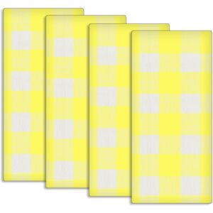 Fabstyles Country Check Cotton Kitchen Towel Set of 4 - 18x28 Yellow 18x28 Fabstyles Country Check Cotton Kitchen Towel Set of 4 - 18x28 Yellow 18x28