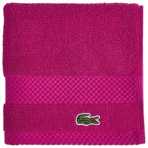 Lacoste Heritage Anti-Microbial Supima 100% Cotton Bath Towel, Hand Towel, Wash Cloth, and Bath Sheet - Assorted Colors Magenta Wash Cloth Lacoste Heritage Anti-Microbial Supima 100% Cotton Bath Towel, Hand Towel, Wash Cloth, and Bath Sheet - Assorted Colors Magenta Wash Cloth