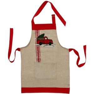 Manor Luxe ML17131-Christmas Truck Adult Apron 30''x26'' Beige 2216 Manor Luxe ML17131-Christmas Truck Adult Apron 30''x26'' Beige 2216