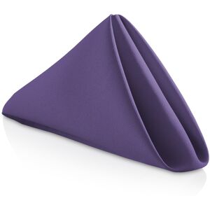 Lann's Linens 12 Pack 20 Inch Polyester Cloth Dinner Napkins for Party Restaurant Purple Set of 12 Lann's Linens 12 Pack 20 Inch Polyester Cloth Dinner Napkins for Party Restaurant Purple Set of 12