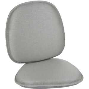 Klear Vu Gripper Non-Slip Mid Century Modern Shell Dining Chair Upholstered Cushion Grey Set of 2 Klear Vu Gripper Non-Slip Mid Century Modern Shell Dining Chair Upholstered Cushion Grey Set of 2