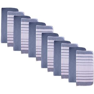 Fabstyles Fouta Cotton Kitchen Towels & Dischcloths Blue 12x12 Fabstyles Fouta Cotton Kitchen Towels & Dischcloths Blue 12x12