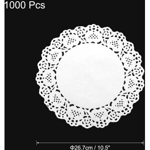 Unique Lace Paper Doilies, Round Tableware Disposable Paper White-1000 Pcs 10.5 Inch Unique Lace Paper Doilies, Round Tableware Disposable Paper White-1000 Pcs 10.5 Inch
