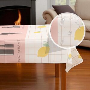 Unique 1 Pcs Table Cloth Utensil Print Rectangular Tablecloth PEVA White Pink 137x90cm - White, Pink White, Pink 0.01 In. L X 0.01 In. W Unique 1 Pcs Table Cloth Utensil Print Rectangular Tablecloth PEVA White Pink 137x90cm - White, Pink White, Pink 0.01 In. L X 0.01 In. W