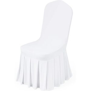 VEVOR Chair Covers, Polyester Spandex Chair Cover, Stretch Slipcovers for Wedding Party Dining Banquet Flat-Front Chair Covers White White,30PCS VEVOR Chair Covers, Polyester Spandex Chair Cover, Stretch Slipcovers for Wedding Party Dining Banquet Flat-Front Chair Covers White White,30PCS