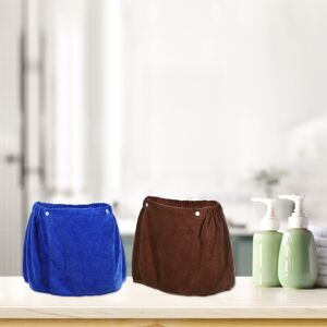 Unique 2 Pcs Men's Bath Wrap Towel, Body Wrap for Shower Spa, Adjustable Robes Blue Brown - Blue Brown 11.81 Unique 2 Pcs Men's Bath Wrap Towel, Body Wrap for Shower Spa, Adjustable Robes Blue Brown - Blue Brown 11.81