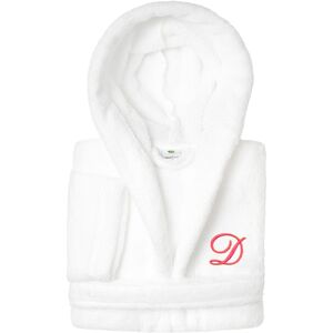 Authentic Hotel and Spa Sweet Kids 100% Polyester SUPER PLUSH Double Brushed Hooded Bathrobe with Pink Script Monogram D Medium Authentic Hotel and Spa Sweet Kids 100% Polyester SUPER PLUSH Double Brushed Hooded Bathrobe with Pink Script Monogram D Medium