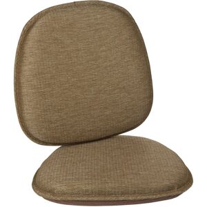 Klear Vu Gripper Non-Slip Mid Century Modern Shell Dining Chair Upholstered Cushion Gold Set of 4 Klear Vu Gripper Non-Slip Mid Century Modern Shell Dining Chair Upholstered Cushion Gold Set of 4