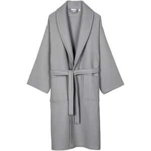 Salbakos Home1961 Lightweight Cotton Waffle Robe – Unisex Spa Bathrobe Gray S/M Salbakos Home1961 Lightweight Cotton Waffle Robe – Unisex Spa Bathrobe Gray S/M