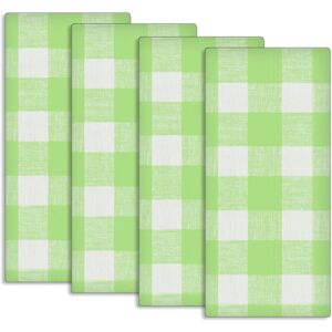 Fabstyles Country Check Cotton Kitchen Towel Set of 4 - 18x28 Green 18x28 Fabstyles Country Check Cotton Kitchen Towel Set of 4 - 18x28 Green 18x28