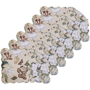 C&F Home Garden Images Quilted Placemat Set 6 Beige Set of 6 C&F Home Garden Images Quilted Placemat Set 6 Beige Set of 6
