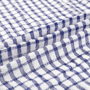 Unique Checked Kitchen Tea Towels, Cotton Washable Dish Cloth, 11 Blue 6 Pack Unique Checked Kitchen Tea Towels, Cotton Washable Dish Cloth, 11 Blue 6 Pack
