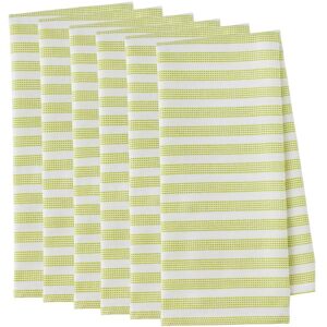 RSVP International Dobby Woven Kitchen Towel, 6 Piece Set Green Set of 6 RSVP International Dobby Woven Kitchen Towel, 6 Piece Set Green Set of 6