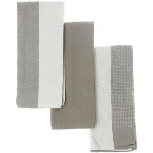 IH Casa Decor Kitchen Towel Set Of 3 PCs Block Print Oxford Tan Tan Set of 3 IH Casa Decor Kitchen Towel Set Of 3 PCs Block Print Oxford Tan Tan Set of 3