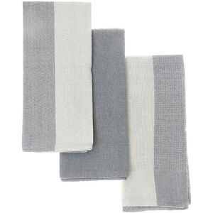 IH Casa Decor Kitchen Towel Set Of 3 PCs Block Print Drizzle Grey Set of 3 IH Casa Decor Kitchen Towel Set Of 3 PCs Block Print Drizzle Grey Set of 3