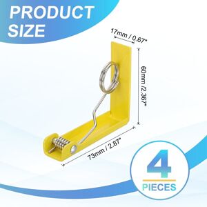 Unique Tablecloth Clips, Table Cloth Cover Clamps, Windproof Holder Clips for Home Party Picnic Wedding Camping Dining Tables Yellow 4 Pack, 2.87 Unique Tablecloth Clips, Table Cloth Cover Clamps, Windproof Holder Clips for Home Party Picnic Wedding Camping Dining Tables Yellow 4 Pack, 2.87