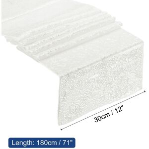 Unique Table Runner, Long Shining Sequin Table Runner White 71 Unique Table Runner, Long Shining Sequin Table Runner White 71