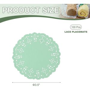 Unique Paper Doilies, Paper Lace Doilies Disposable Round Modern Decorative Placemats Bulk, Fit for Baked Food Green 3.5 Inch Unique Paper Doilies, Paper Lace Doilies Disposable Round Modern Decorative Placemats Bulk, Fit for Baked Food Green 3.5 Inch