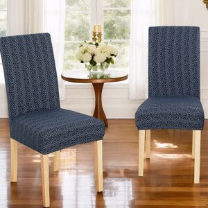 Deconovo Stretch Jacquard Spandex Chair Covers 2 Pieces - 18x18x24 Inch Navy Blue 18x18x24 Inch Deconovo Stretch Jacquard Spandex Chair Covers 2 Pieces - 18x18x24 Inch Navy Blue 18x18x24 Inch