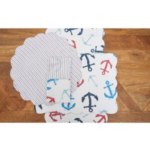 C&F Home Anchors Away Cotton Reversible Napkin Set of 6 - Set of 6 Blue Set of 6 C&F Home Anchors Away Cotton Reversible Napkin Set of 6 - Set of 6 Blue Set of 6