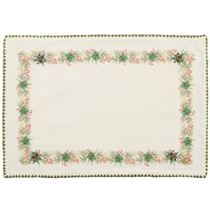 Saro Lifestyle Holly Placemat (Set of 4) - 13 Green 13 Saro Lifestyle Holly Placemat (Set of 4) - 13 Green 13