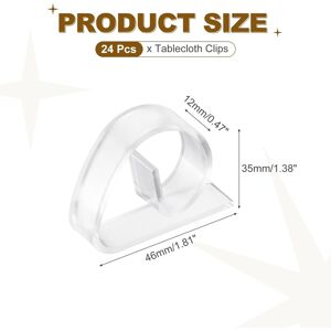 Unique Plastic Tablecloth Clips, Table Cloth Cover Clamps Curly Windproof Holder Clips for Camping Dining Tables Clear 24 Pack Unique Plastic Tablecloth Clips, Table Cloth Cover Clamps Curly Windproof Holder Clips for Camping Dining Tables Clear 24 Pack