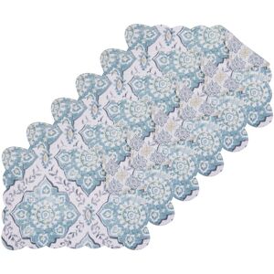 C&F Home Harlen Quilted Placemat Set 6 Blue Set of 6 C&F Home Harlen Quilted Placemat Set 6 Blue Set of 6