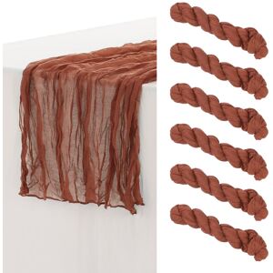 Unique 6 Pack Farmhouse Table Runner, Rustic Table Runner for Wedding Party Decoration Red 35x118 Inch Unique 6 Pack Farmhouse Table Runner, Rustic Table Runner for Wedding Party Decoration Red 35x118 Inch
