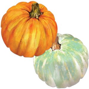 Counterart Pumpkin Shaped Reversible Placemat 4 Pack - 13x13 Multi 13x13 Counterart Pumpkin Shaped Reversible Placemat 4 Pack - 13x13 Multi 13x13