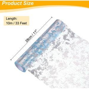 Unique Table Runner, Sequin Gold Foil Thin Mesh Metallic Table Runner Sky Blue Silver 33 Feet Unique Table Runner, Sequin Gold Foil Thin Mesh Metallic Table Runner Sky Blue Silver 33 Feet