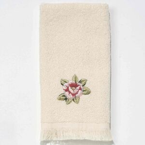 Avanti Linens Avanti Rosefan Fingertip Towel - Fingertip Towel White Fingertip Towel Avanti Linens Avanti Rosefan Fingertip Towel - Fingertip Towel White Fingertip Towel
